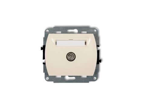 TREND Gniazdo antenowe pojedyncze TV beżowy 1GTV-1