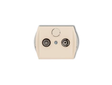 TREND Gniazdo antenowe RTV końcowe 2dB beżowy 1G2K