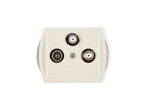 TREND Gniazdo antenowe 2 wyjścia SAT + TV beżowy 1GSN