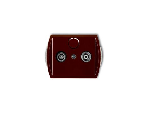 TREND Gniazdo antenowe RTV końcowe 2dB brązowy 4G2K