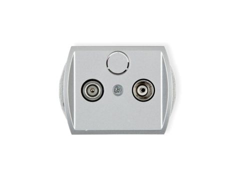 TREND Gniazdo antenowe RTV końcowe w szeregu gniazd przelotowych 6dB srebrny 5G6K