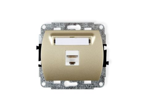 TREND Gniazda komputerowe pojedyncze 1xRJ45, kat. 6, 8-stykowy złoty 6GK-3