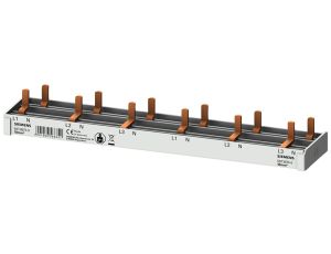 Szyna łączeniowa 3P+N 10mm2 sztyftowa 12 modułowa dla 6x (AFDD 5SM6 + 6x 5SV1 / 5SL60) pełna izolacja 5ST3675-0