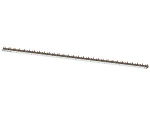 Szyna łączeniowa 3P+N 10mm2 sztyftowa 30x (AFDD 5SM6 + 5SV1 / 5SL60) długość 1000mm do cięcia ST3775-0