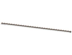 Szyna łączeniowa 1P+N 10mm2 sztyftowa 30x (AFDD 5SM6 + 5SV1 / 5SL60) długość 1000mm do cięcia 5ST3776-0