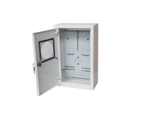 Rozdzielnica natynkowa licznikowa 1x3F na licznik elektroniczny zamek okienko RAL 9003 A-RZ19E