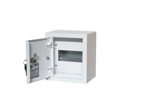 Rozdzielnica modułowa 1x6 natynkowa IP30 zamek RAL 9003A-RZ0