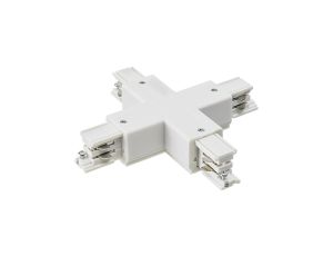 Konektor czwórnik LUXSYSTEM-3F white biały CreeLamp krzyżak lewy