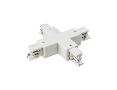 Konektor czwórnik LUXSYSTEM-3F white biały CreeLamp krzyżak lewy