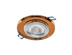 Oprawa szklana GLASSO-O-A okrągła amber 90x8 halogenowa wpuszczana premiumled