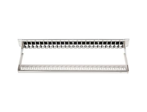 Patch panel pusty 19 cali 48x1U keystone 1U czarny (RAL 9005) DN-91424