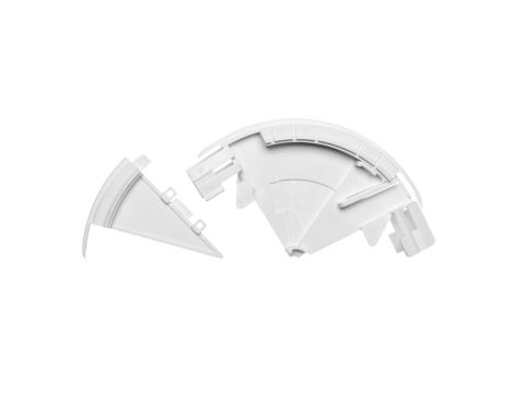 Naroże kanału zewnętrzne regulowane DLP 65x195 /1x przegroda/ 010633