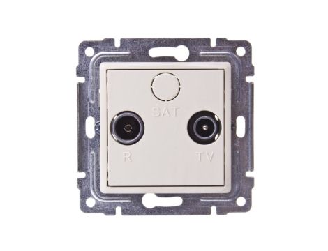 VENA Gniazdo antenowe RTV przelotowe 8dB krem 510374