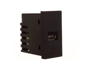 TouchMe Moduł 1/2 gniazdo USB czarne TM901B