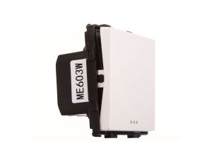 TouchMe Mechanizm łącznik pojedynczy krzyżowy biały ME603W