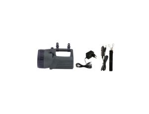 Latarka akumulatorowa LED 10W 380lm AGM 4V/4Ah /zasilacz + ładowarka samochodowa/ P2307