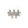 Rozdzielacz sygnału TV splitter 1x F / 4x F UR08