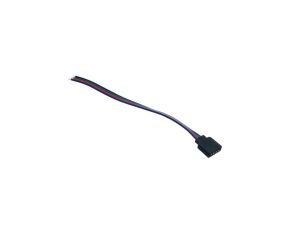 Złączka do taśmy led rgb 10mm 4-pin żeńska z kablem bez klik