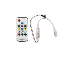 Kontroler sterownik RGB RF IC WS2811 14 przycisków 72W do1024 pikseli Digital Radiowy