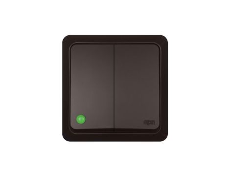 BERG Łącznik świecznikowy n/t 10AX IP20 brązowy 3711-05
