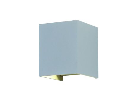Kinkiet LED VT-759 6W 4000K 660lm SZARY KWADRAT IP65 A++ 7089