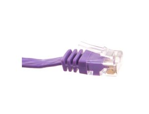 Kabel krosowy płaski patchcord U/UTP kat.6 fioletowy 2m 96417