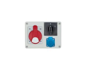 Rozdzielnica stacjonarna R-BOX 190 1x16A/5P 1x250V wył. 0/1 IP44 B.1093W