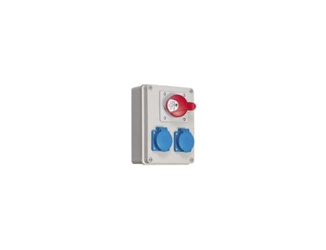 Rozdzielnica stacjonarna R-BOX 190 1x16A/4P 2x250V IP44 B.1227