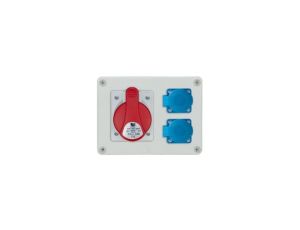 Rozdzielnica stacjonarna R-BOX 190 1x32A/4P 2x250V IP44 B.1205