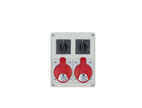 Rozdzielnica R-BOX 240 2x32A/5P 2x wył. 0/1 IP44 B.1606W