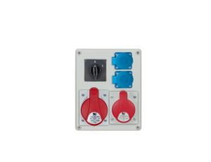 Rozdzielnica R-BOX 240 1x32A/5P 1x16A/5P 2x250V, wył. 0/1 IP44 B.1094W