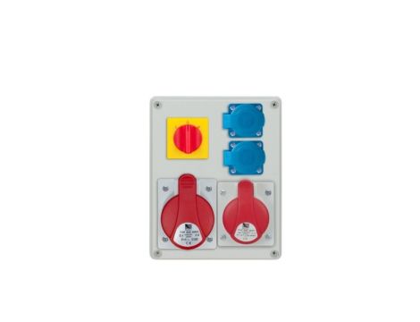Rozdzielnica R-BOX 240 1x32A/5P 1x16A/5P 2x250V, wył. L/P IP44 B.1095W