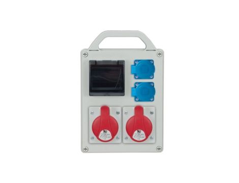 Rozdzielnica przenośna R-BOX 240R 4S 2x16A/5P 2x250V, puste okno IP44 B.1702R