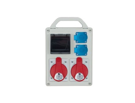 Rozdzielnica przenośna R-BOX 240R 4S 2x32A/5P 2x250V, puste okno IP44 B.1703R