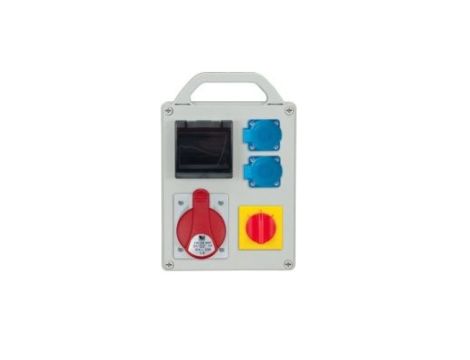 Rozdzielnica przenośna R-BOX 240R 4S 1x32A/5P 2x250V, wył. L/P, puste okno IP44 B.1709RW