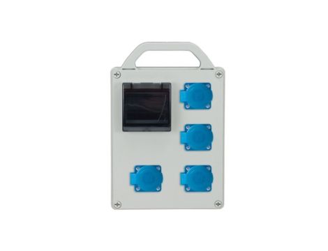 Rozdzielnica przenośna R-BOX 240R 4S 4x250V, puste okno IP44 B.1713R