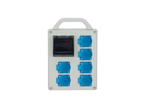 Rozdzielnica przenośna R-BOX 240R 4S 6x250V, puste okno IP44 B.1721R