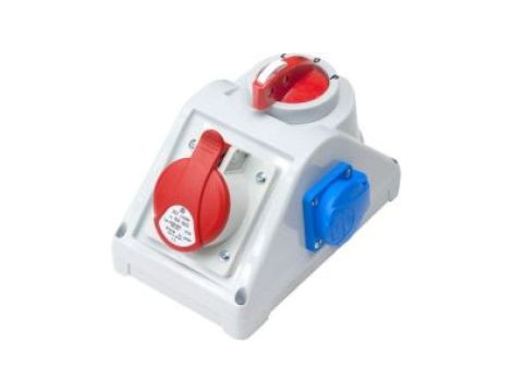 Rozdzielnica stacjonarna R-BOX KOMPAKT 1x16A/5P 1x250V, wył. L/P B.165/1/LP