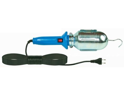 Oprawa warsztatowa 60W E27 niebieska /H05RN-F 2x0,75 10m/ IP20 D.3032G