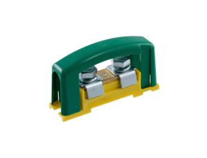 Zacisk ochronny 2x35mm2 żółto-zielony bez pokrywy na szynę TH35 E.4121P-BP