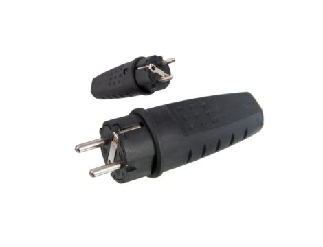 Wtyczka gumowa z/u 16A 250V IP44 LUX D.3158L