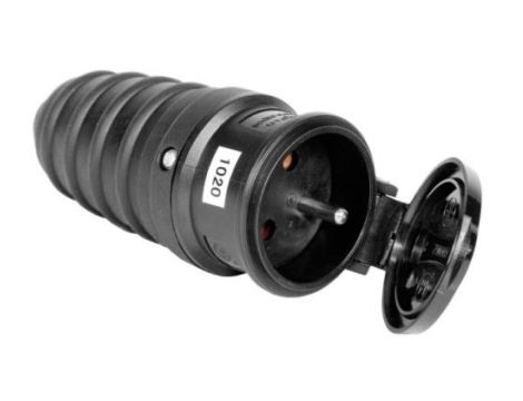 Gniazdo przenośne gumowe z/u 16A 250V IP44 D.3157