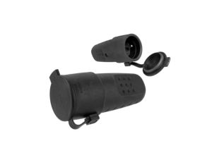 Gniazdo przenośne gumowe z/u 16A 250V IP44 LUX D.3157L