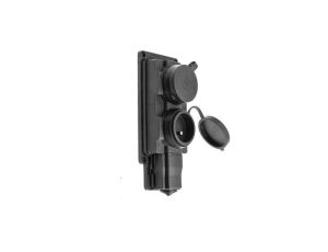 Listwa /rozgałęźnik/ do przedłużacza 2-gniazda z/u Schuko gumowe czarne IP44 D.3159/2-S