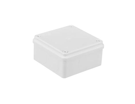 Puszka n/t hermetyczna 100x100x50 bez dławików IP65 biała S-BOX 116B