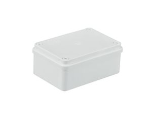 Puszka n/t hermetyczna 120x80x50 bez dławików IP65 biała S-BOX 216B