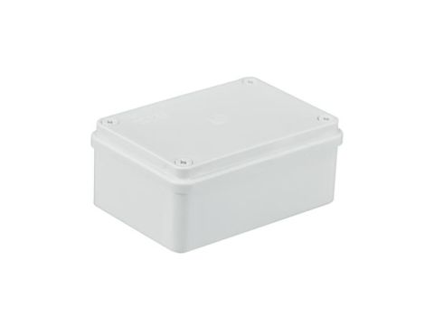 Puszka n/t hermetyczna 120x80x50 bez dławików IP65 biała S-BOX 216B