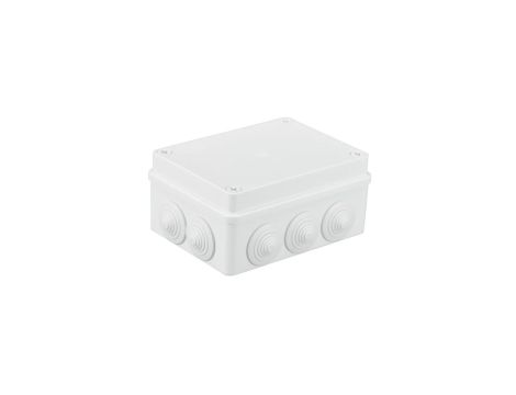 Puszka n/t hermetyczna 150x110x70 10 dławików IP65 biała S-BOX 306B