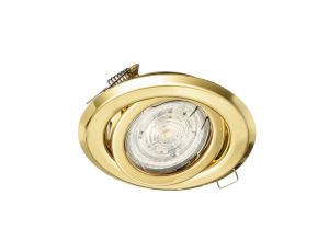 Oprawa BETA okrągła ruchoma BS złoty blacha stalowa