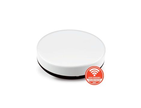 Plafon NEO n/t 13W AC 230V 50Hz 4000K (neutr.) 120 st. IP54 z koryt. czujnikiem ruchu 1390lm PL-NEO/LED/13W/CRK czarny